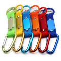 Commerce de gros pas cher personnalisé en forme de D en aluminium randonnée Snap Mousqueton Keychain